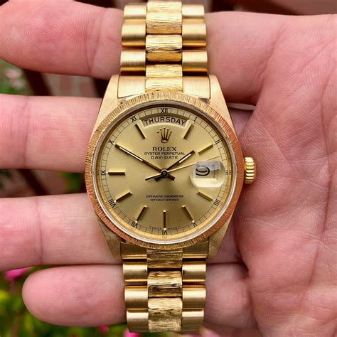 day date rolex gold 1985|1985 rolex value.